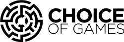 Logo of Choice of Games, a circular labyrinth